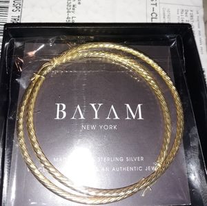 Silver and gold Hoop Earrings